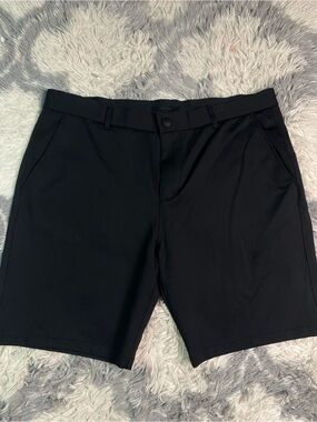 Greyson Montauk Golf Shorts Mens 38 Black Technical Stretch Performance